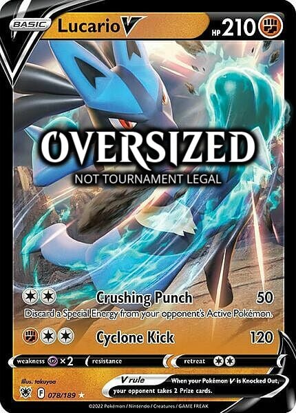 Lucario V - 078/189 [PR - 078/189 Ultra Rare] - Jumbo Cards
