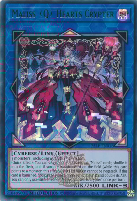 Maliss Q Hearts Crypter (EUR) [25LP - 25LP-EN016]