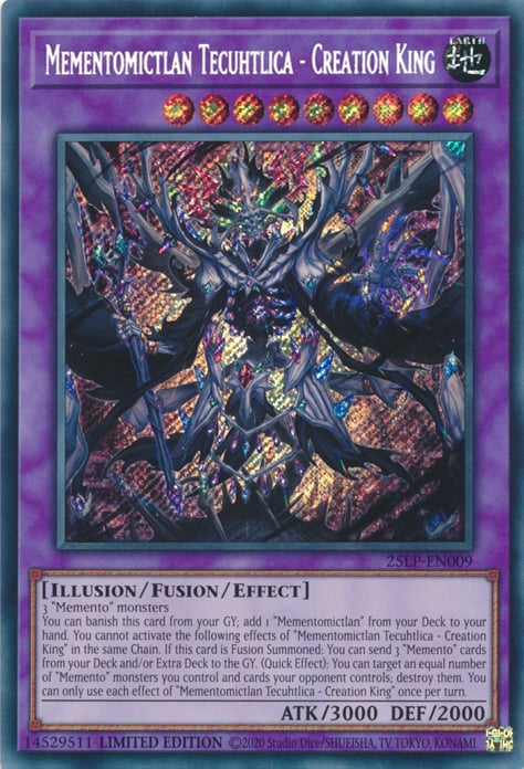 Mementomictlan Tecuhtlica - Creation King (Secret Rare) [25LP - 25LP-EN009 - Secret Rare] - Limited Pack World Championship 2025