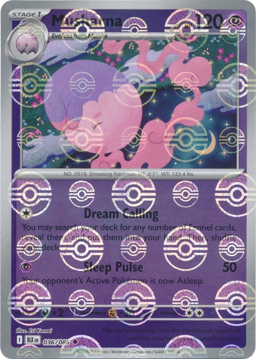 Musharna (Schema Poké Ball) [BLK - 036/086] - SV: Saetta Nera