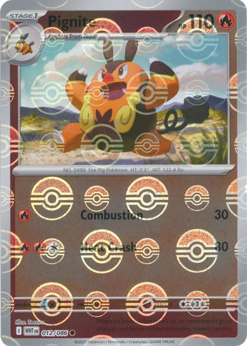 Pignite (Poke Ball Pattern) [WHT - 012/086 - Common] - SV: White Flare