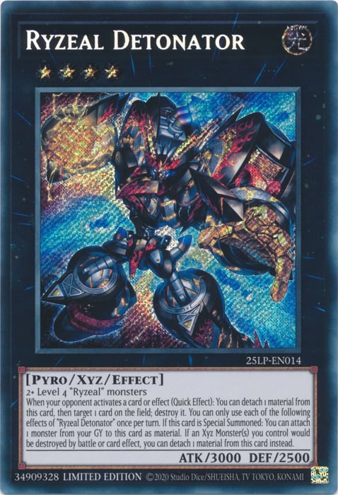 Ryzeal Detonator (Secret Rare) [25LP - 25LP-EN014]