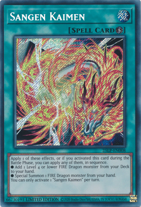 Sangen Kaimen (Secret Rare) [25LP - 25LP-EN008 - Secret Rare] - Limited Pack World Championship 2025