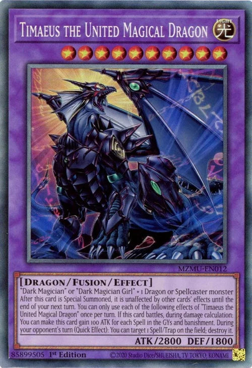 Timaeus the United Magical Dragon (Collector's Rare) [ - MZMU-EN012 - Collector's Rare] - Maze of Muertos
