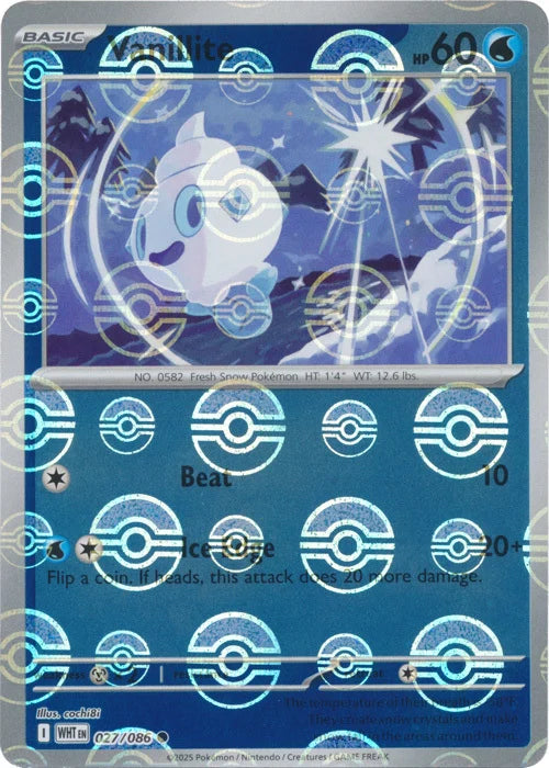 Vanillite (Poke Ball Pattern) [WHT - 027/086]