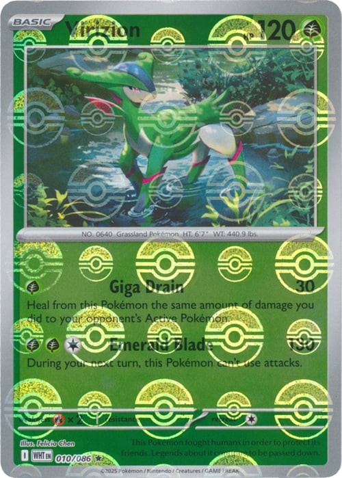 Virizion (Motivo Master Ball) [WHT - 010/086] - SV: Lanciafiammata Bianca