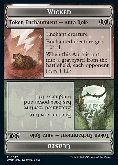 Wicked Role / Cursed Role (WOE) // Treasure (MH3) Double-sided Token [LIST - 17 // 7 - Token] - The List Reprints
