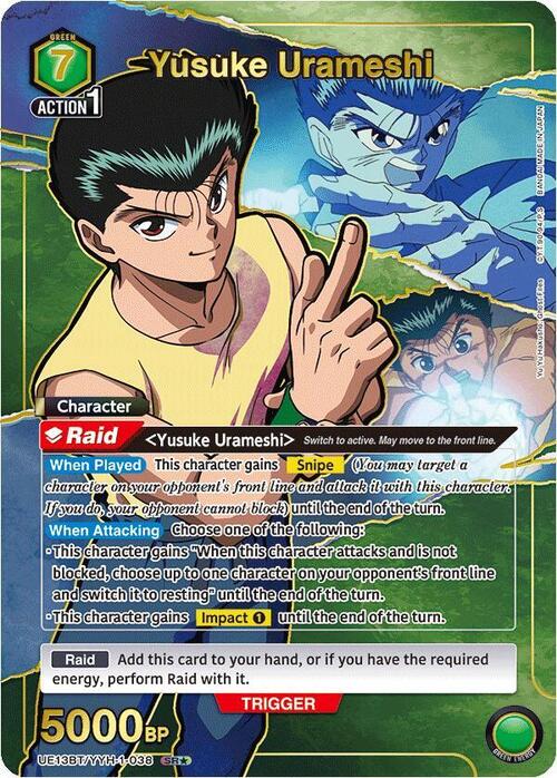 Yusuke Urameshi (038) (SR*) [UE13BT - UE13BT/YYH-1-038] - UE13BT: Yu Yu Hakusho: Ghost Files