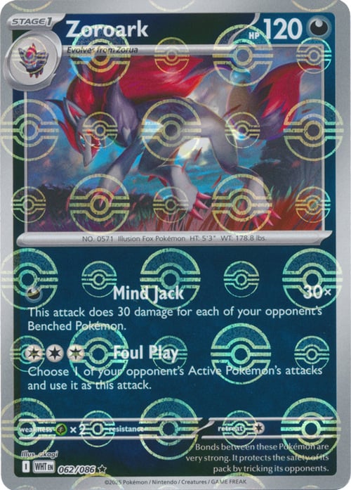 Zoroark (Poke Ball Pattern) [WHT - 062/086]