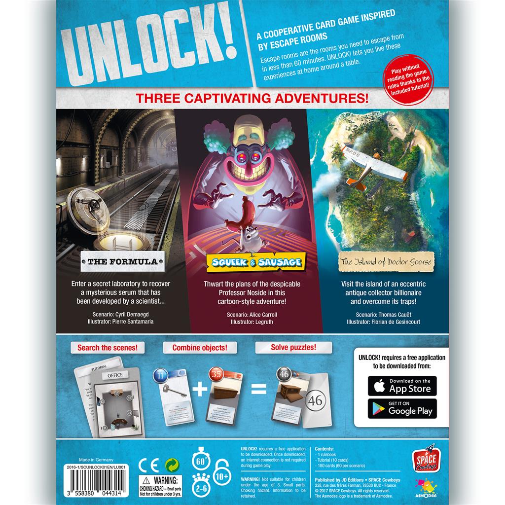 Unlock! Escape Adventures - Board Game