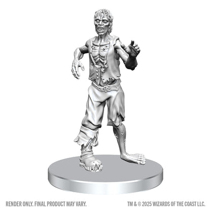 Whiteboard zombie figure on a white background