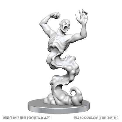White miniature figurine on a gray base with 'Wizards of the Coast' branding.