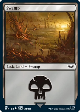 Swamp (311) (Surge Foil) [Warhammer 40,000]