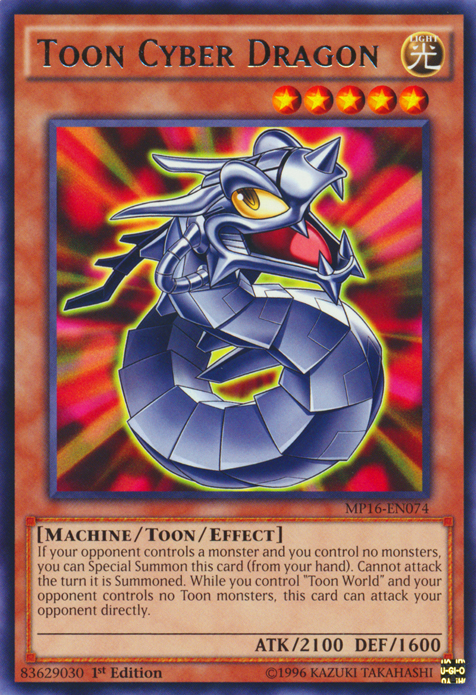 Toon Cyber Dragon [MP16-EN074] Rare