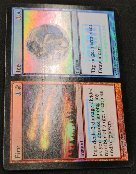 Misprint Fire // Ice [Friday Night Magic 2006] - Lightly Played Foil