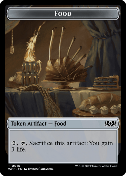 Faerie // Food (0010) Double-Sided Token [Wilds of Eldraine Tokens]