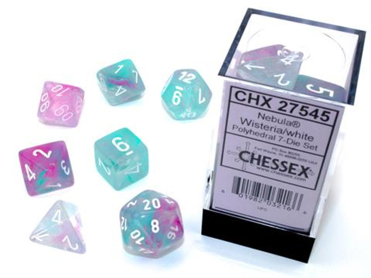 Chessex: Polyhedral Nebula Dice sets