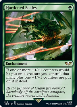 Hardened Scales (Surge Foil) [Warhammer 40,000]