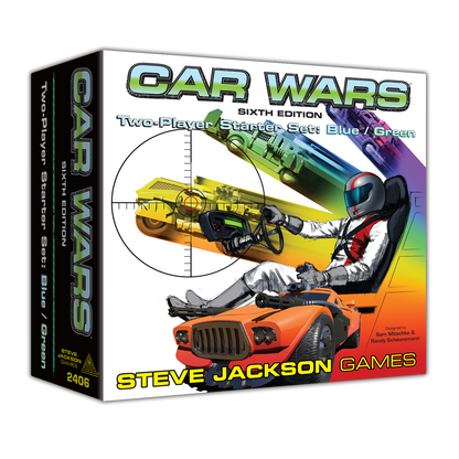 Car Wars - Two Player Starter Set: Blue / Green - Board Game