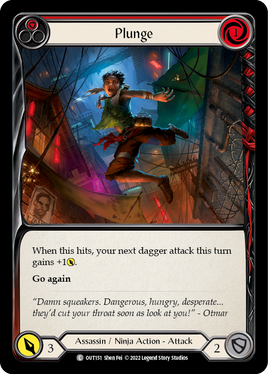 Plunge (Red) [OUT151] (Outsiders)  Rainbow Foil
