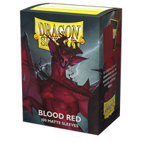 Dragon Shield: Standard 100ct Sleeves - Blood Red (Matte)