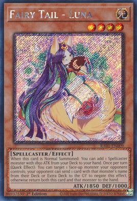 Fairy Tail - Luna [RA01-EN009] Platinum Secret Rare