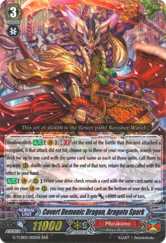 Covert Demonic Dragon, Aragoto Spark (G-TCB02/005EN) [The GENIUS STRATEGY]