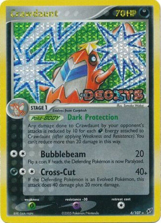 Crawdaunt (6/107) (Stamped) [EX: Deoxys]