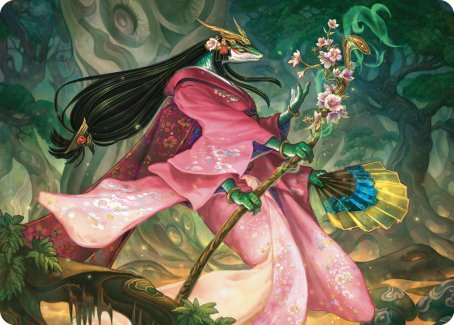 Sakiko, Mother of Summer Art Card [Commander Masters Art Series]