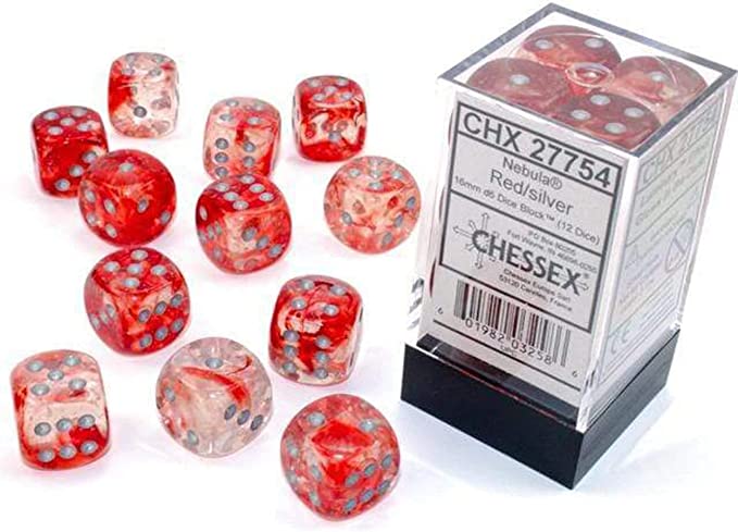 Chessex: D6 Nebula Dice sets - 16mm