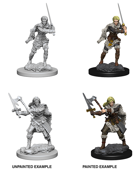 D&D Nolzur's Marvelous Miniatures: Human Barbarian dungeons dragons