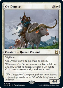 Ox Drover [Wilds of Eldraine Commander]