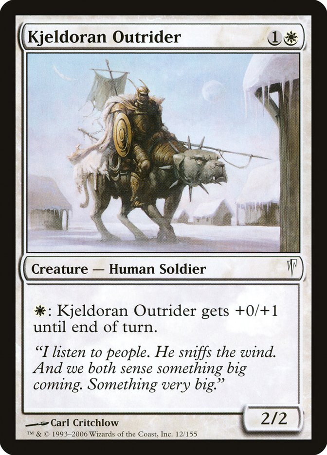 Kjeldoran Outrider [Coldsnap]