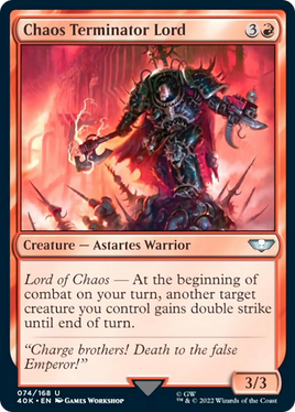 Chaos Terminator Lord (Surge Foil) [Warhammer 40,000]