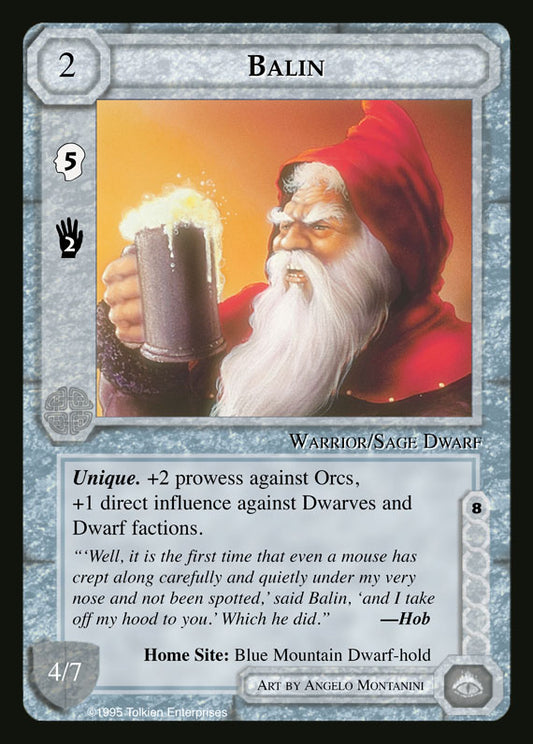 Balin - METW - Limited - Middle Earth CCG / TCG