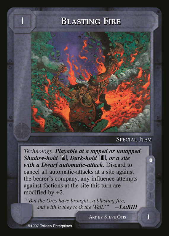 Blasting Fire - White Hand - Middle Earth CCG / TCG