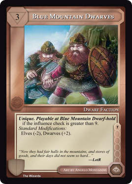 Blue Mountain Dwarves - METW - Limited - Middle Earth CCG / TCG