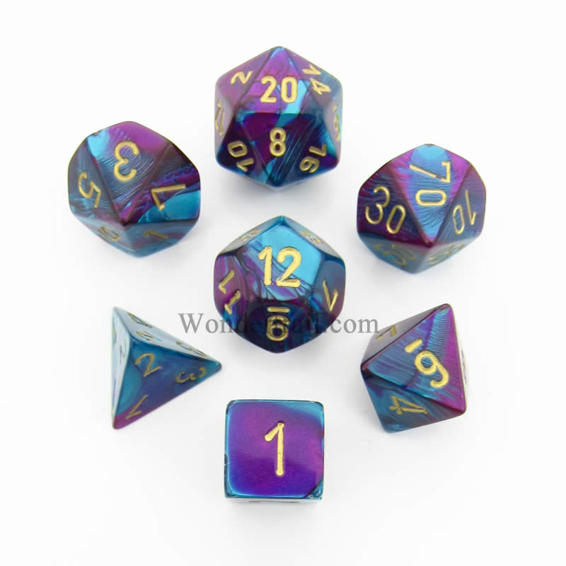 CHESSEX: POLYHEDRAL Gemini DICE SETS