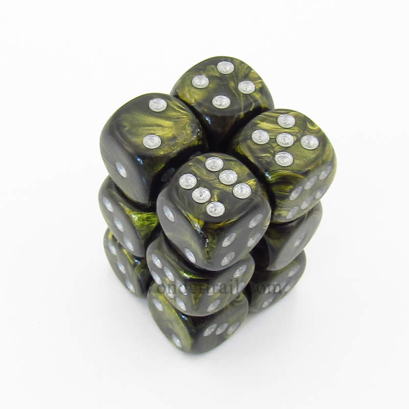 CHESSEX: D6 Leaf DICE SET - 16mm