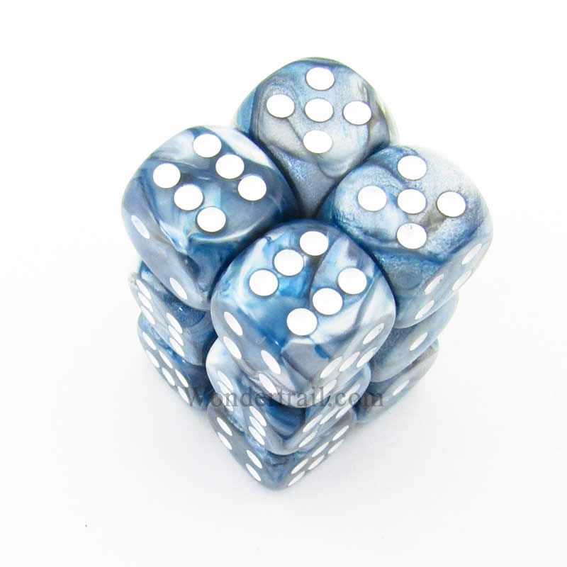 Chessex: D6 Lustrou DICE SET - 16MM