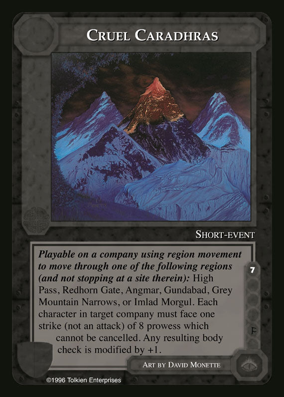 Cruel Caradhras - The Dragons - Middle Earth CCG / TCG