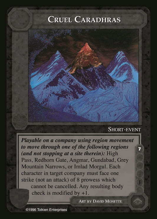 Cruel Caradhras - The Dragons - Middle Earth CCG / TCG
