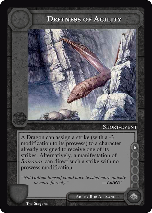 Deftness of Agility - The Dragons - Middle Earth CCG / TCG