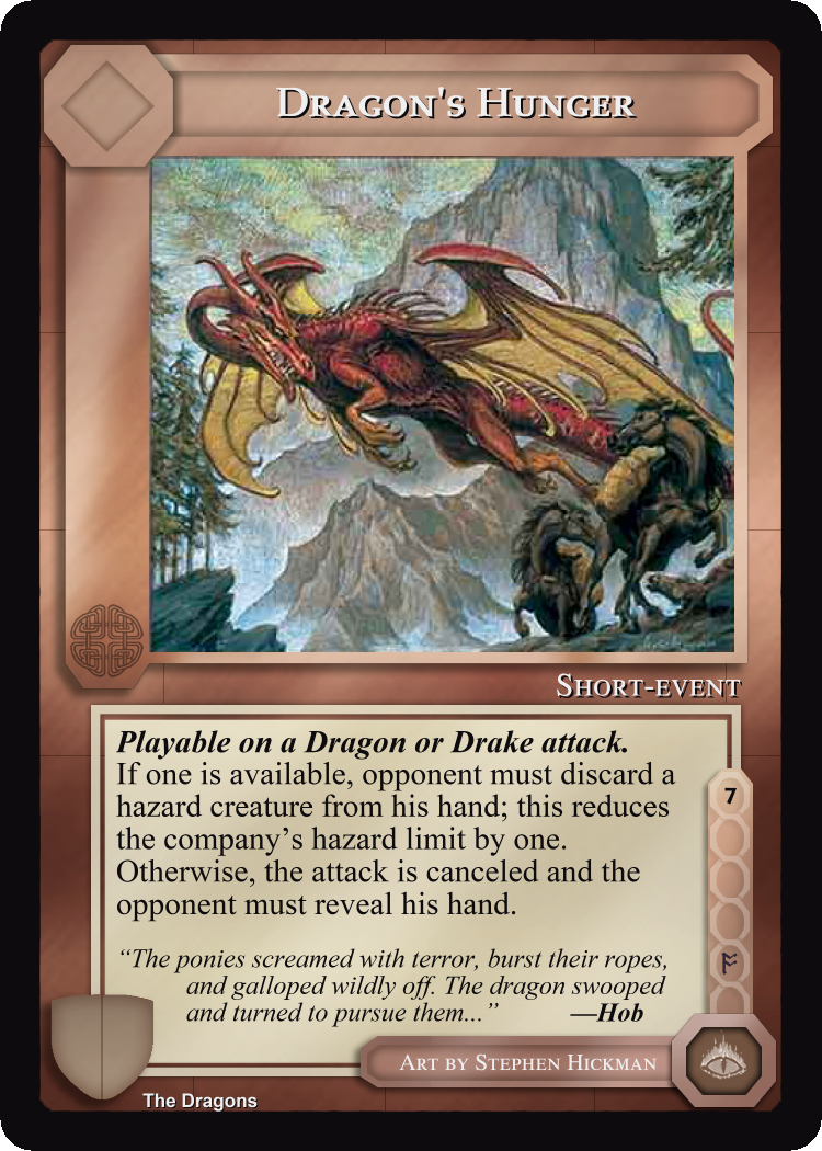 Dragon's Hunger - The Dragons - Middle Earth CCG / TCG