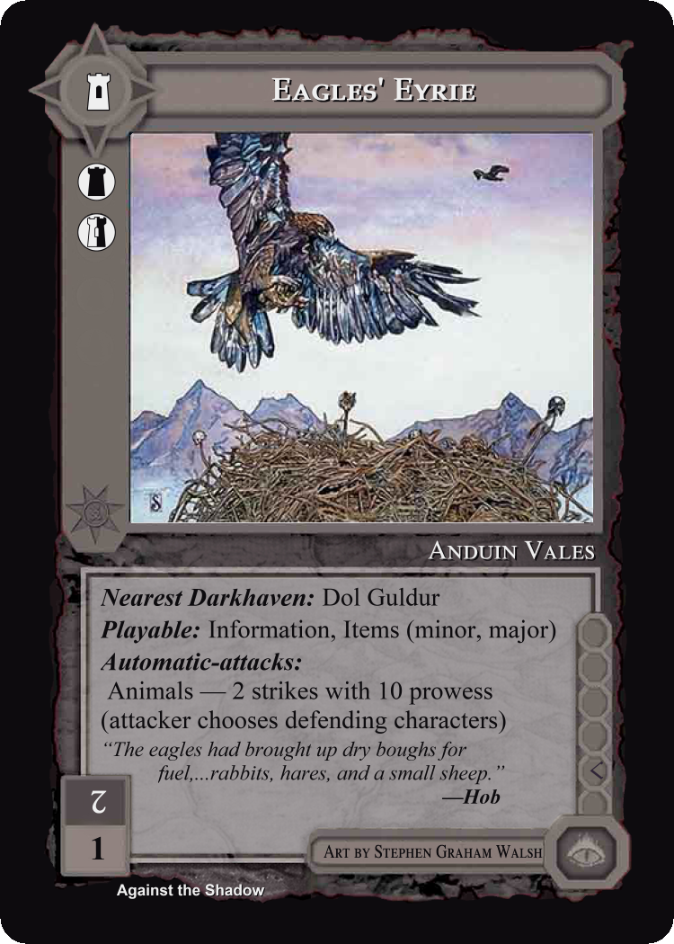 Eagles' Eyrie - Against the Shadow - Middle Earth CCG / TCG