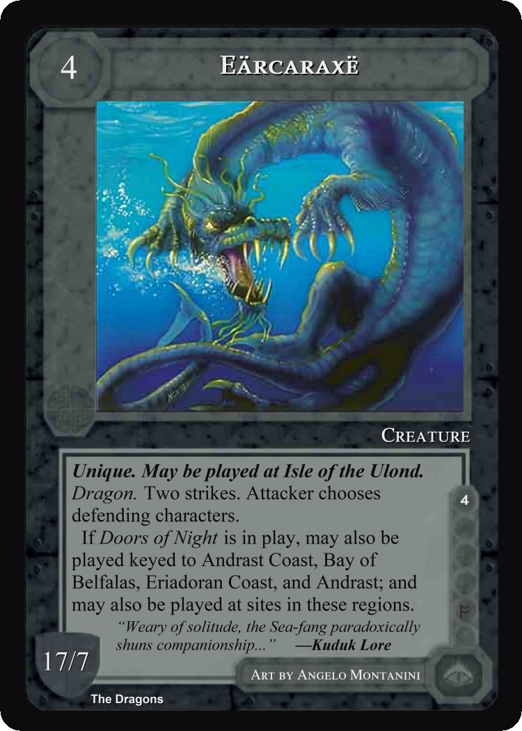 Earcaraxe - The Dragons - Middle Earth CCG / TCG