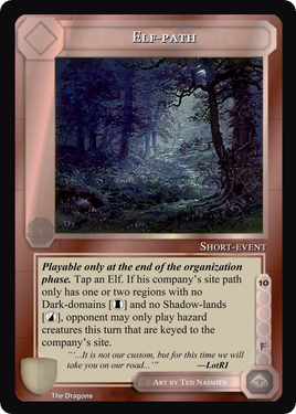 Elf-Path - The Dragons - Middle Earth CCG / TCG