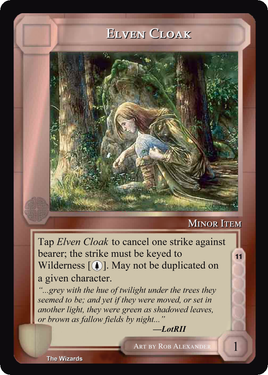 Elven Cloak - METW - Limited - Middle Earth CCG / TCG