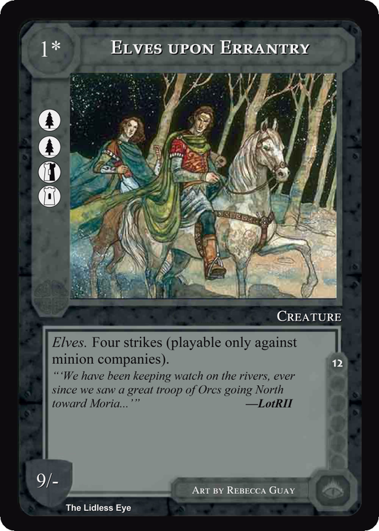 Elves Upon Errantry - Lidless Eye - Middle Earth CCG / TCG