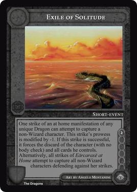 Exile of Solitude - The Dragons - Middle Earth CCG / TCG